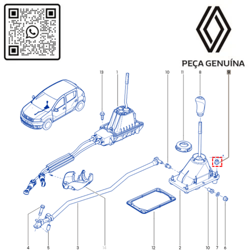 RN 033206 7703033206 PORCA ROSCADA DE ACO 3